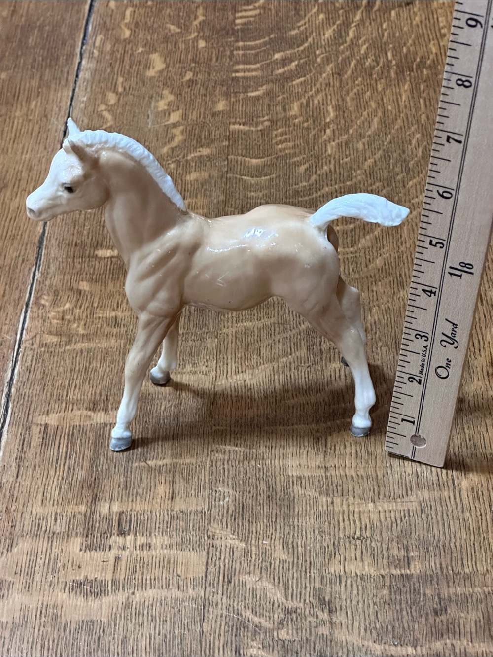vintage Breyer Family Arabian Foal in a palomino finish.